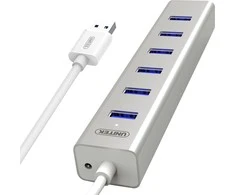 UNITEK Y-3090 Unitek Hub 7x USB 3.0, BC 1.2, Alu., Y-3090