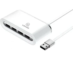 USAMS ADAPTER HUB 4XUSB 2.0 Baltas