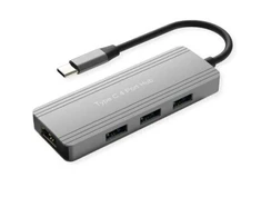 HUB USB Value 3.2 Gen 1, 4 prievadai, kabelis su C tipo kištuku (14.99.5035)