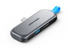Vention USB-C 4w1 | 4K@60Hz | 100W PD | bez kabla