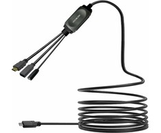 Kabelis USB VivoLink PROUSBCHDMIUSB3-7.5 USB-C HUB su USB3.0 7.5m Juodas (USB-C HUB Cable with USB3.0 &amp;)