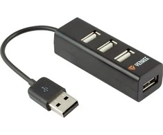 HUB USB Yenkee YHB 4001BK 4x USB-A 2.0 (45007826)