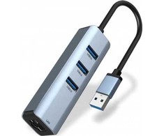 USB ŠAKOTUVAS Zenwire 1x RJ-45 + 3x USB-A 3.0 (1022000739)