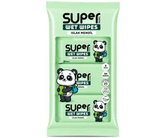 Huggies Super mini servetėlės nawilżane Panda, 8x8 vnt
