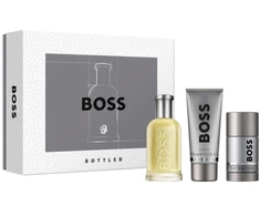 Rinkinys „Hugo Boss“: „Boss Bottled“ tualetinis vanduo vyrams, 100 ml + „Boss Bottled“ valomasis dušo želė visiems odos tipams, 100 ml + „Boss Bottled“ antiperspirantas-dezodorantas vyrams, 75 ml