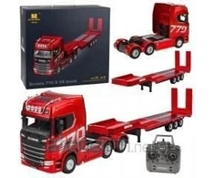 Huina RC sunkvežimis Scania 770S su priekaba, raudonas, 1:18