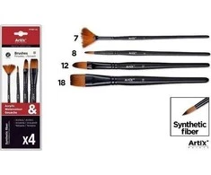 Hulu Brushes Sintetiniai šepečiai 4vnt