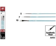 Hulu Brushes MP Pędzle syntetyczne 3 vnt. Artix