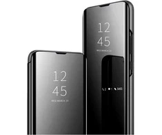 Hurtel Clear View Samsung Galaxy S25 dėklas telefonui juodos spalvos