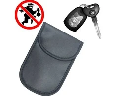 Hurtel Apsaugos nuo vagystės automobilio raktelių dėklas blokuoja radijo bangas Keyless Faraday Box dangtelis Faraday narvas 14 cm su 10 cm juodu