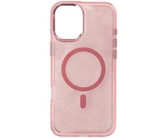 Hurtel Glitter dėklas skirtas Samsung Galaxy S26 Ultra, MagSafe Compatible – rožinės spalvos