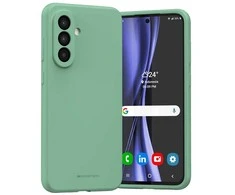 Dėklas Mercury Silicone Samsung A36 žalias/žalios spalvos