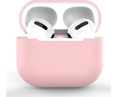 Hurtel AirPods 2 / AirPods 1 silikoninis Soft ausinių dėklas rožinės spalvos