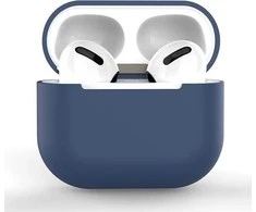 Hurtel AirPods 2 / AirPods 1 silikoninis soft ausinių dėklas mėlynos spalvos