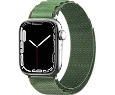 Hurtel Dirželis ze stalową sprzączką Alpine do Apple Watch 38 / 40 / 41 mm žalia