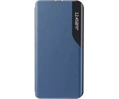 Hurtel Eco Leather View Case Samsung Galaxy S25 Plus dėklas telefonui mėlynos spalvos