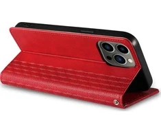 Hurtel Magnet Strap dėklas iPhone 14 Plus – raudonas