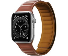 Hurtel Magnetic apyrankė laikrodžiui Apple Watch 6/5/4/3/2 / SE (44mm / 42mm) rudos spalvos