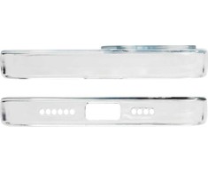 Hurtel Skaidrus marmurinis dėklas iPhone 12 Pro – mėlynas