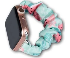 Dėklas Hurtel Apyrankė laikrodžiui Apple Watch 7/6/5/4/3/2 / SE (45/44 / 42mm) strap bracelet bracelet on elastic watermelon