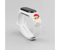Hurtel Išmaniosios apyrankės Xiaomi Mi 3/4 silikoninis dirželis, Baltos spalvos