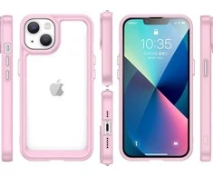 Hurtel Apsauginis dėklas iPhone 14 Plus Outer Space Case – rožinis