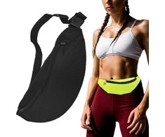 Hurtel Ultimate Running Belt krepšys raktams, piniginei, dokumentams, juodos spalvos