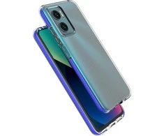 Hurtel Spring dėklas su spalvotu rėmeliu skirtas Xiaomi Redmi 10, juodas