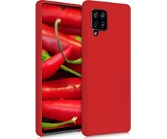 Hurtel silikoninis dėklas skirtas Samsung Galaxy A42 5G, raudonas