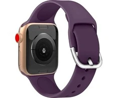 Hurtel Didmeninė prekyba silikonine laikrodžio apyranke Apple Watch 2-9/SE 38/40/41mm silikoniniu dirželiu APS geltona