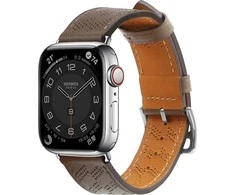 Hurtel Apyrankė Leather Apple Watch SE, 9, 8, 7, 6, 5, 4, 3, 2, 1 (41, 40, 38 mm) rudos spalvos