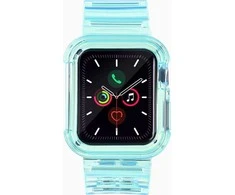 Dėklas Hurtel Apyrankė su laikrodžio apsauga Apple Watch 6 40mm / Watch 5 40mm / Watch 4 40mm / Watch SE 40mm mėlynos spalvos
