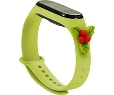 Hurtel Išmaniosios apyrankės Xiaomi Mi Band 3/4 silikoninis dirželis, Salotinės spalvos