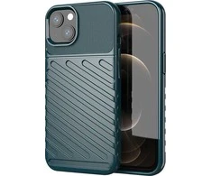 Hurtel Thunder Flexible Tough Rugged TPU iPhone 13 mini dėklas telefonui žalios spalvos
