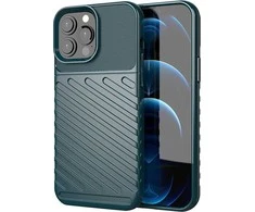Hurtel Thunder Flexible Tough Rugged TPU iPhone 13 Pro Max dėklas telefonui žalios spalvos