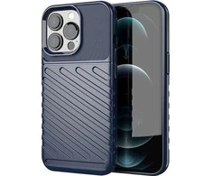 Hurtel Thunder Flexible Tough Rugged TPU iPhone 13 Pro dėklas telefonui mėlynos spalvos