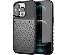 Hurtel Thunder Flexible Tough Rugged TPU iPhone 13 Pro dėklas telefonui juodos spalvos