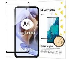 Wozinsky Full Glue Moto G51 Full Screen Apsauginis stiklas with Juodas Frame