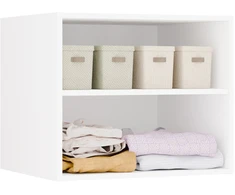 Top E Shop Hurtownia Mebli Didmeninė baldų parduotuvė NADSTAWKA 60 OPENO BALTA Lentyna Į Garderobą Modulinė 60 cm Miegamajam