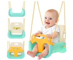Kruzzel 3-in-1 Kreminis and Turquoise Children's Swing