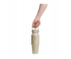 Gertuvė Hydro Flask Wide Mouth Flex Straw Cap Oat travel bottle, 946 ml