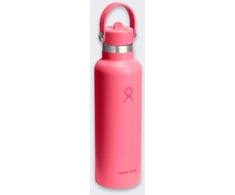 Hydro Flask Standard Mouth Flex šiaudelio dangtelis Popstar Rožinė termo butelis, 621 ml