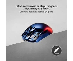 HyperX „Pulsefire Haste 2 S“ belaidė žaidimų pelė, tamsiai mėlyna
