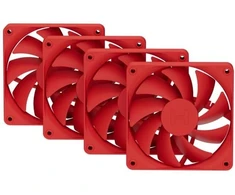 „Hyte FA12“ 120 mm PWM ventiliatoriai, 4 vnt. – „Wild Cherry“ spalvos