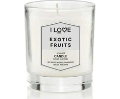 I Love Exotic Fruits Mango Grapefruit Mango Pineapple Scented Candle, 160 g