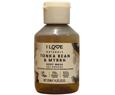 I Love Naturals Collection Vegan Tonka Bean &amp; Myrrh Hydrating Dušo želė For All Skin Types, 125 ml