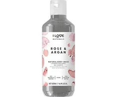 I Love Naturals Collection Vegan Hydrating Rose &amp; Argan kūno prausiklis, 500 ml