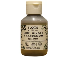I Love Naturals Collection Vegan Lime Ginger &amp; Cardamom Hydrating Dušo želė For All Skin Types, 125 ml