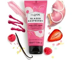 I Love, Signature Collection, Moisturizing, Hand - Nail Kreminis, Glazed Raspberry, 100 ml