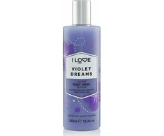 I Love Signature Collection Vegan Cleansing Violet Dreams Kūno prausiklis, 360 ml